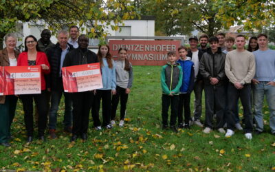 DG-Spendenlauf 2024 – Symbolische Scheckübergabe an Jugendhospiz „Sternenzelt“ und Erzbistum Bamberg